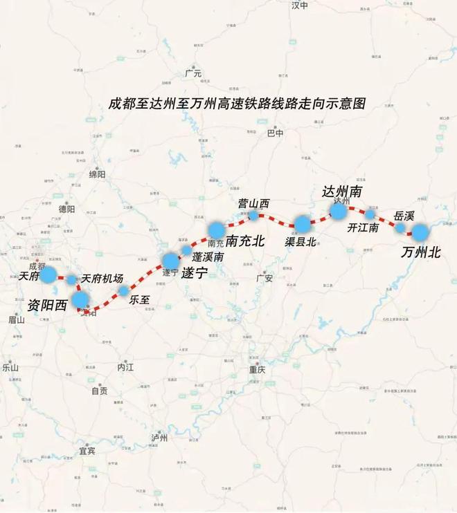 成达万高铁南充段隧道和路基及桥梁桩基工程已接近尾声(图2)